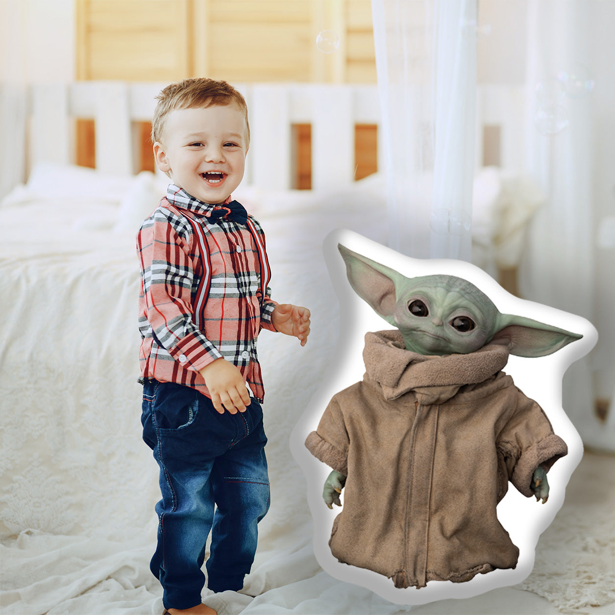3D-Kissen mit Grogu