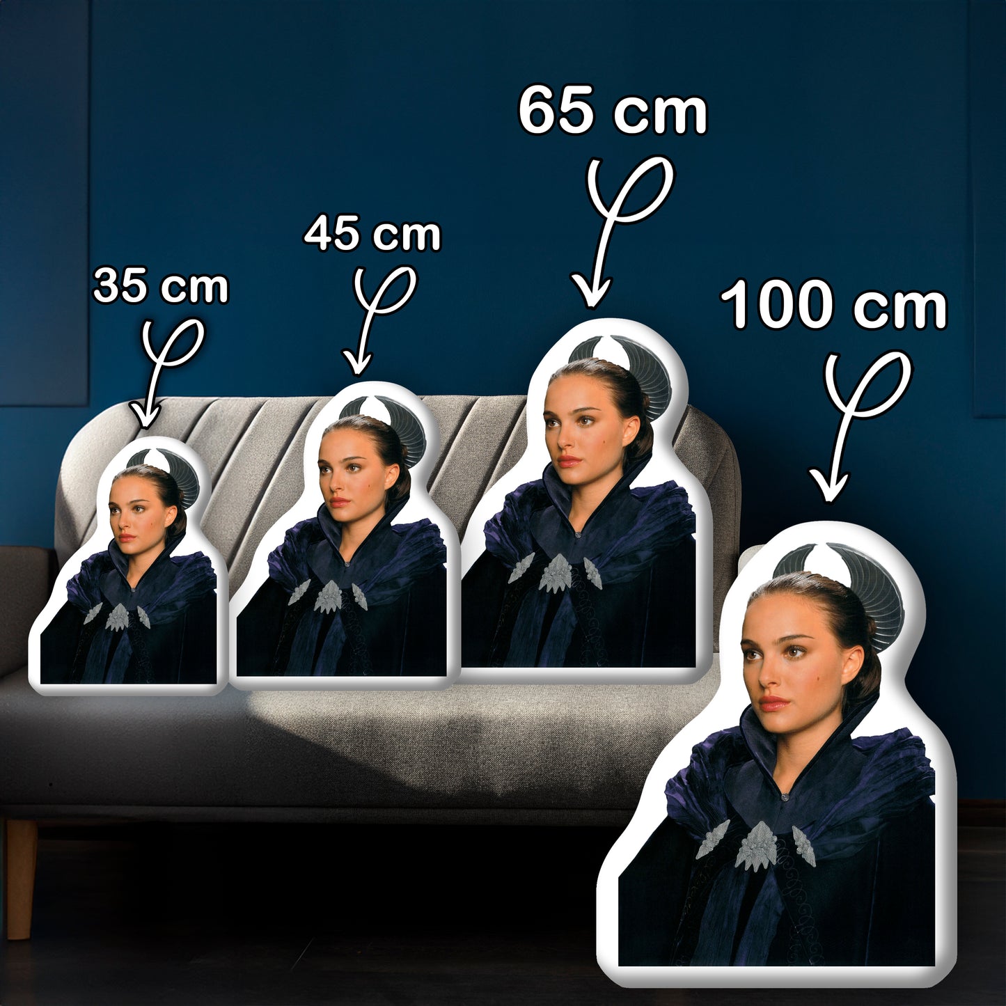 Padmé Amidala 3D-Kissen nach Maß