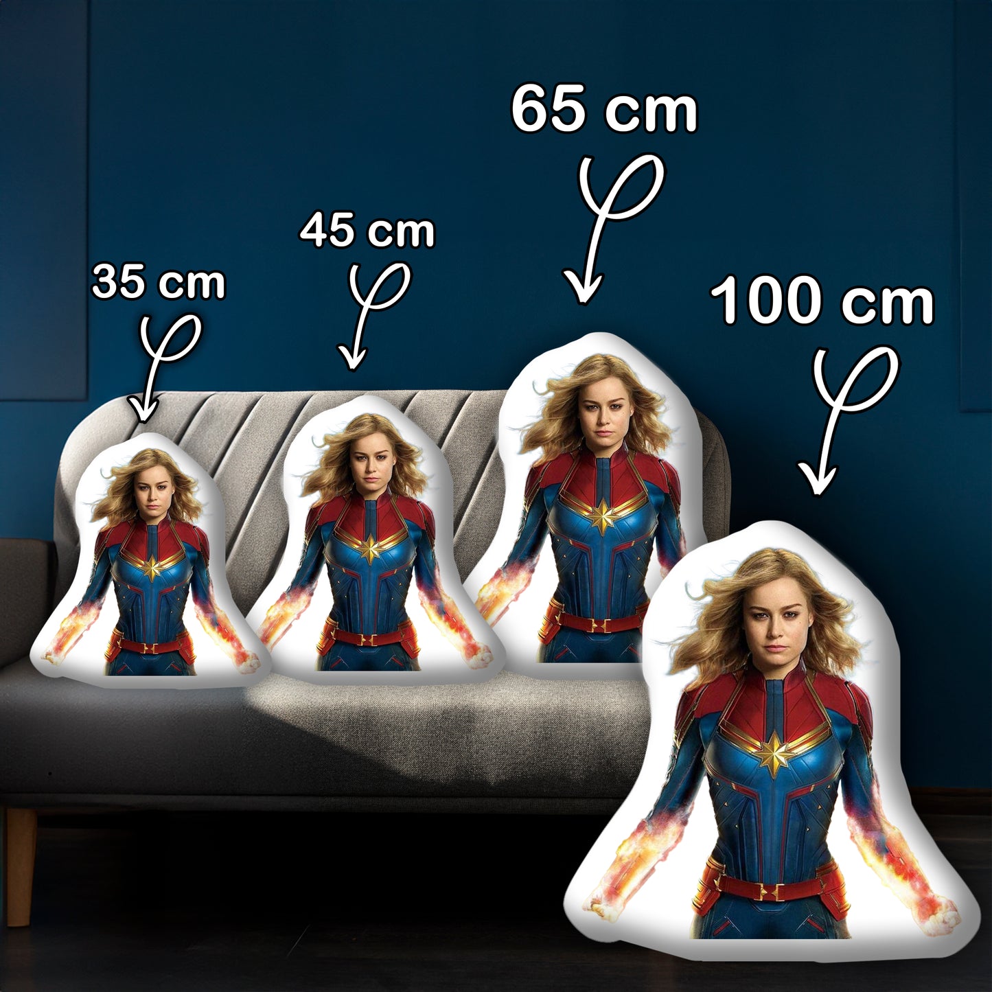Captain Marvel Kissen nach Maß