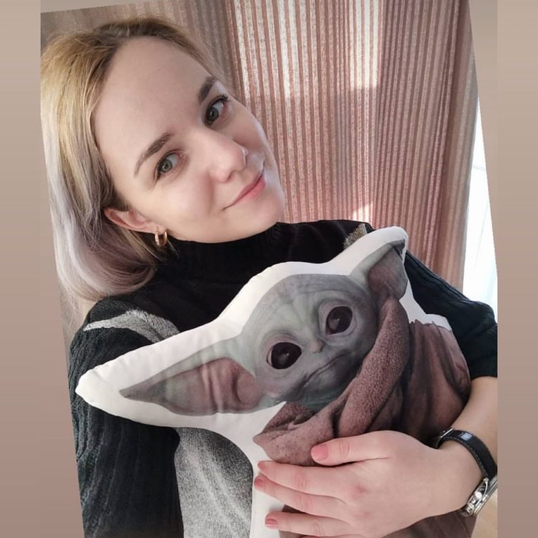 3D-Kissen mit Grogu