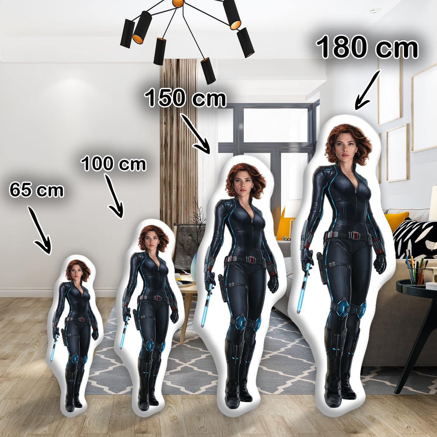 3D Kissen Schwarze Witwe