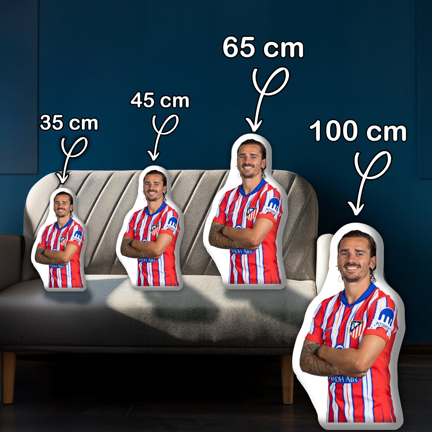Antoine Griezmann 3D-Kissen