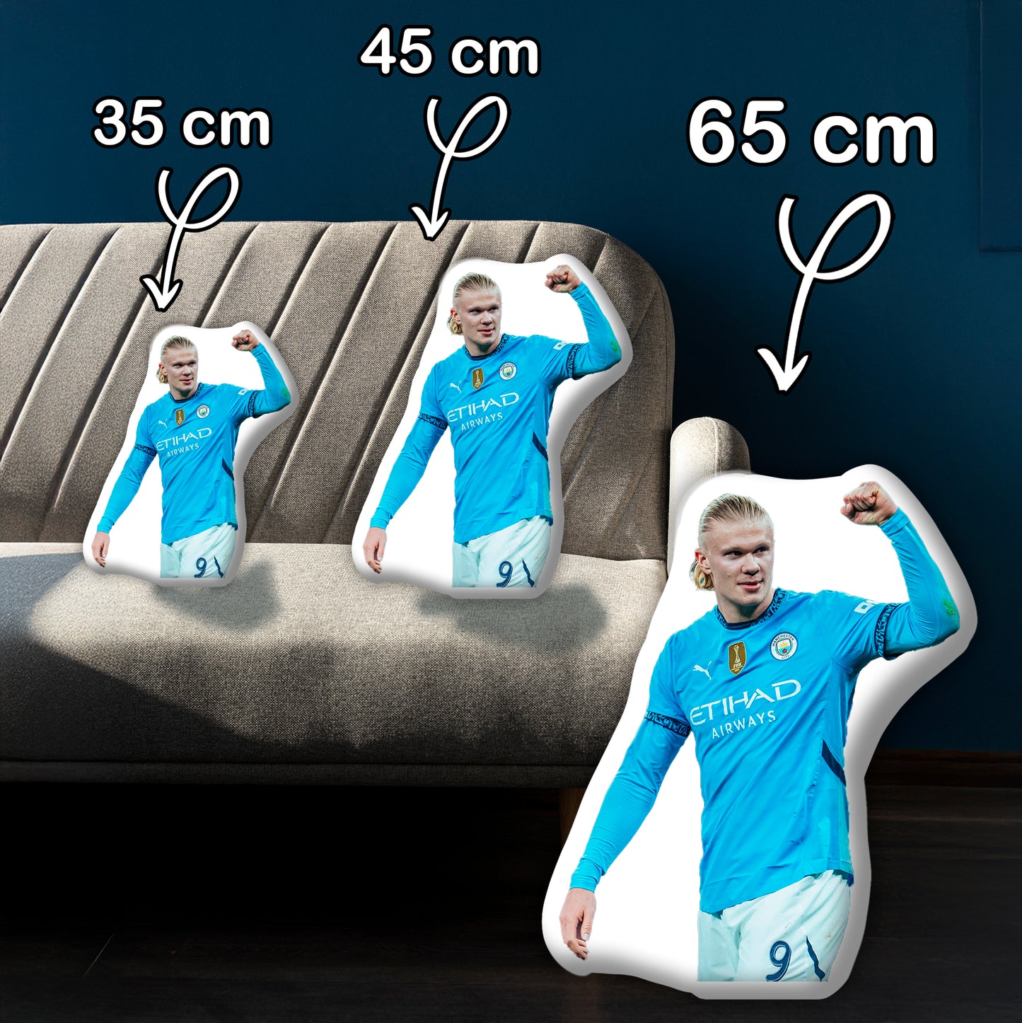 Erling Haaland individuelles 3D-Kissen