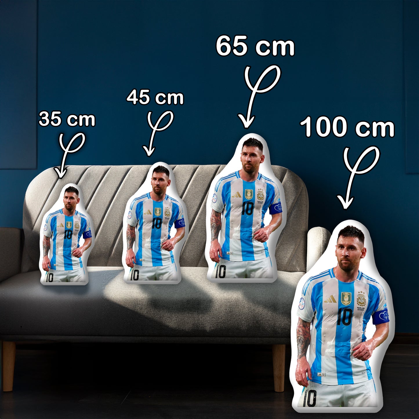 Lionel Messi Kissen