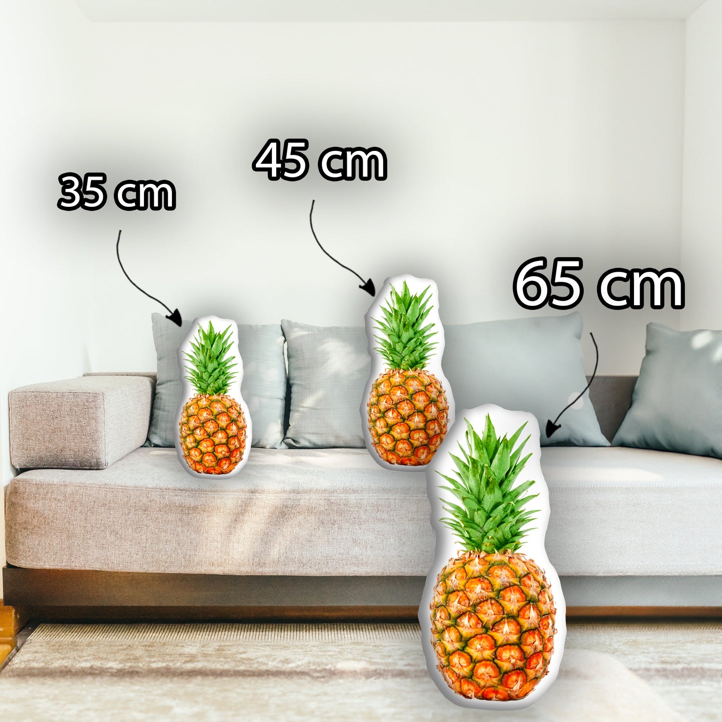 Ananas Dekoratives 3D-Kissen
