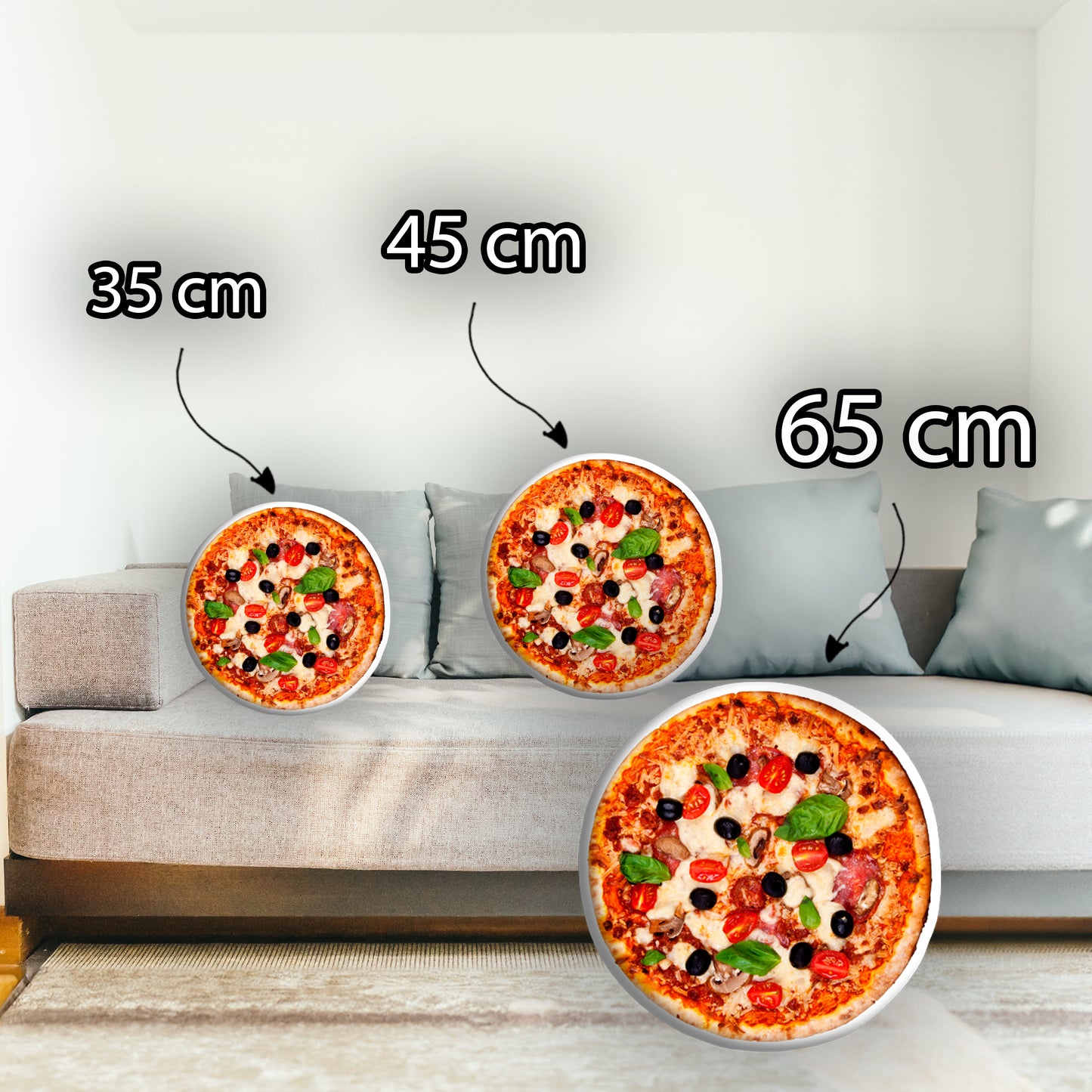 Pizza Dekokissen