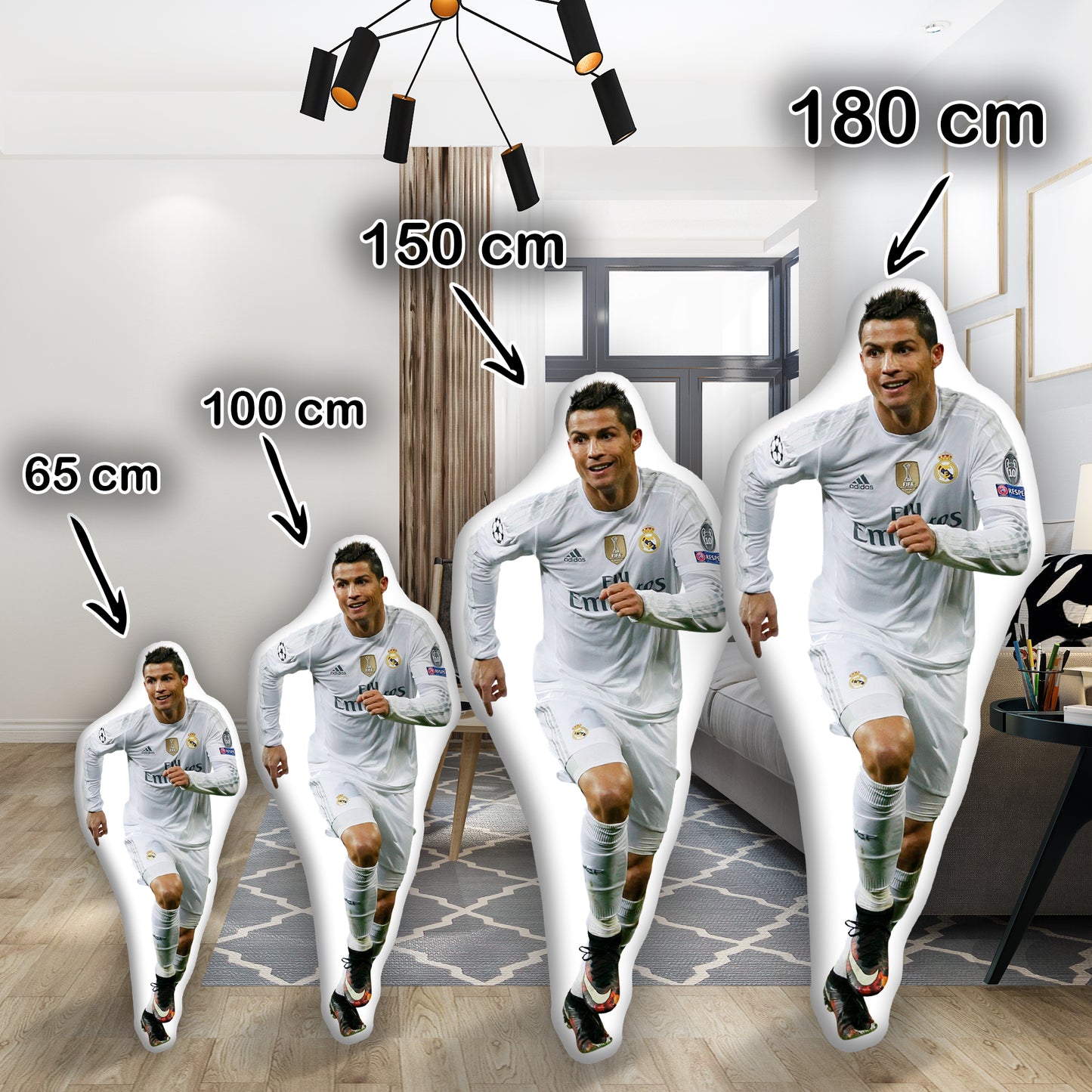 Cristiano Ronaldo 3D Kissen bis 180 cm