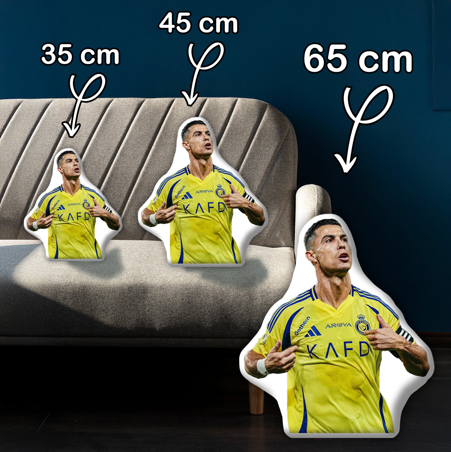 Cristiano Ronaldo 3D-Kissen
