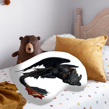 Custom Pillow Featuring Toothless, A Magical Gift for How to Train Your Dragon Fans