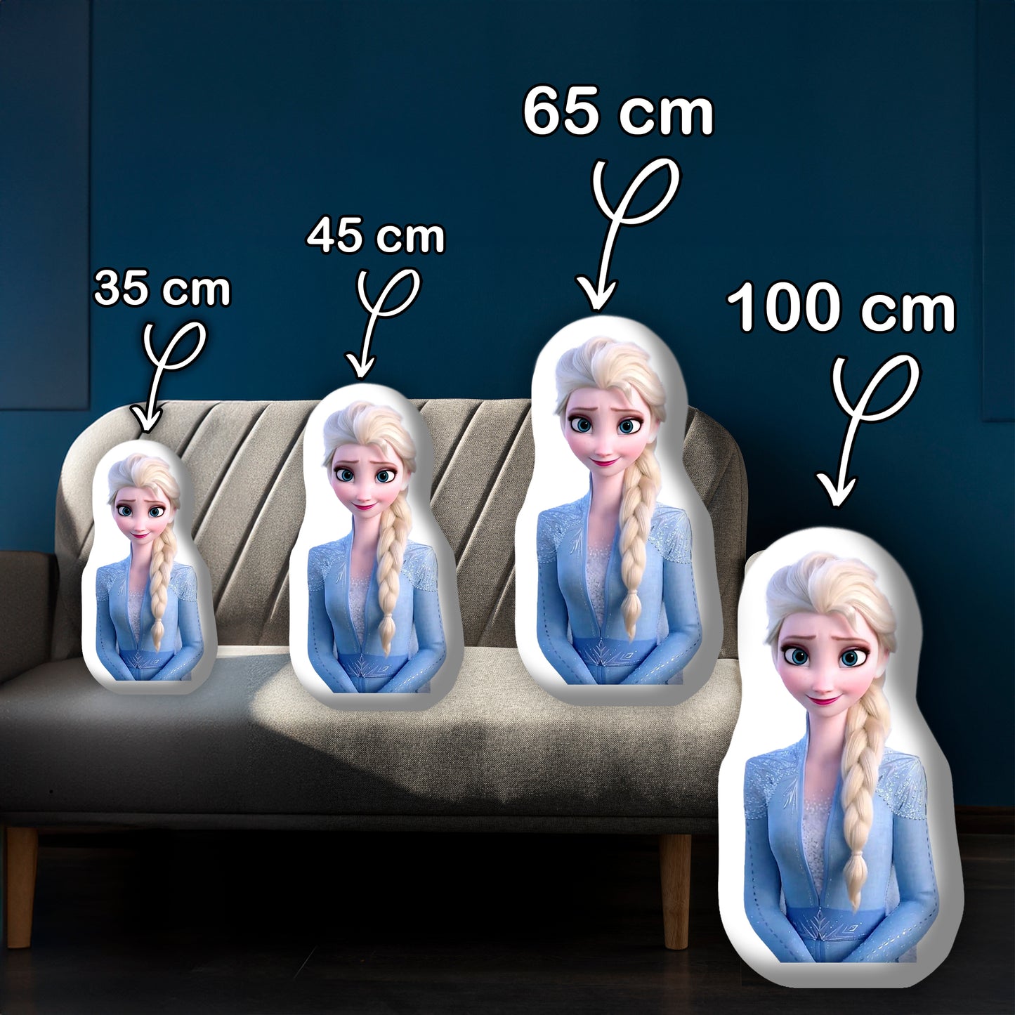 Elsa 3D-Kissen