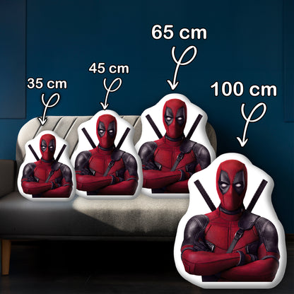 Kissen in Deadpool-Form