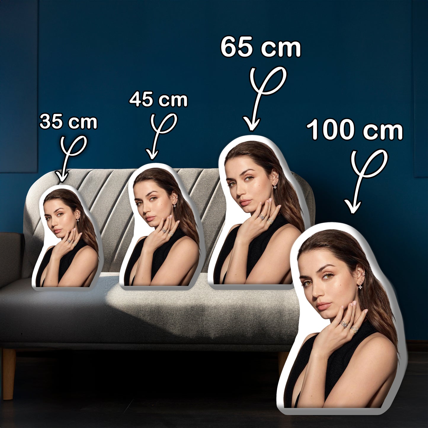 Custom Pillow Featuring Ana de Armas A Stylish Gift for Fans