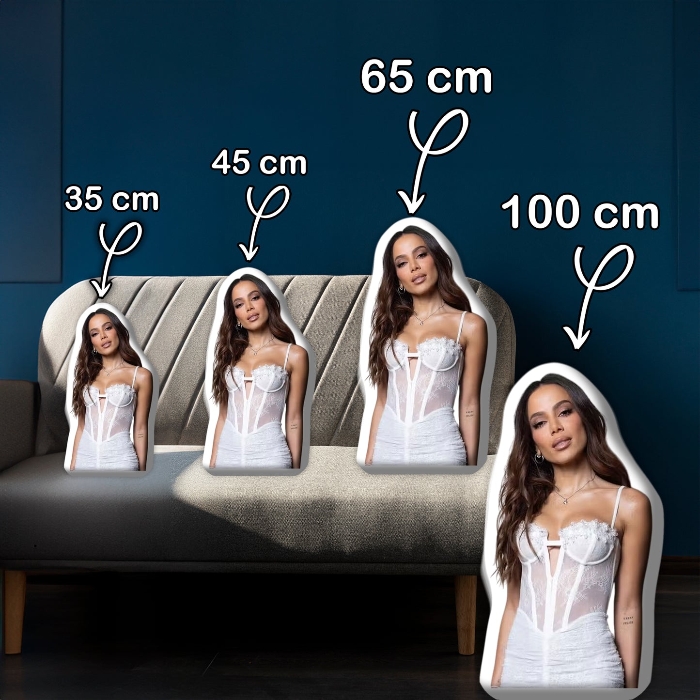 Custom Pillow Featuring Anitta A Stylish Gift for Fans