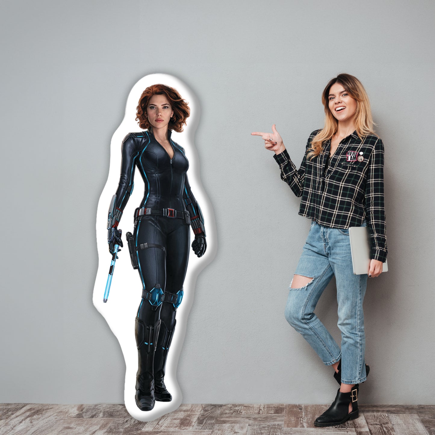 Life-Size Pillow Featuring Black Widow, A Stylish Gift for Marvel Fans