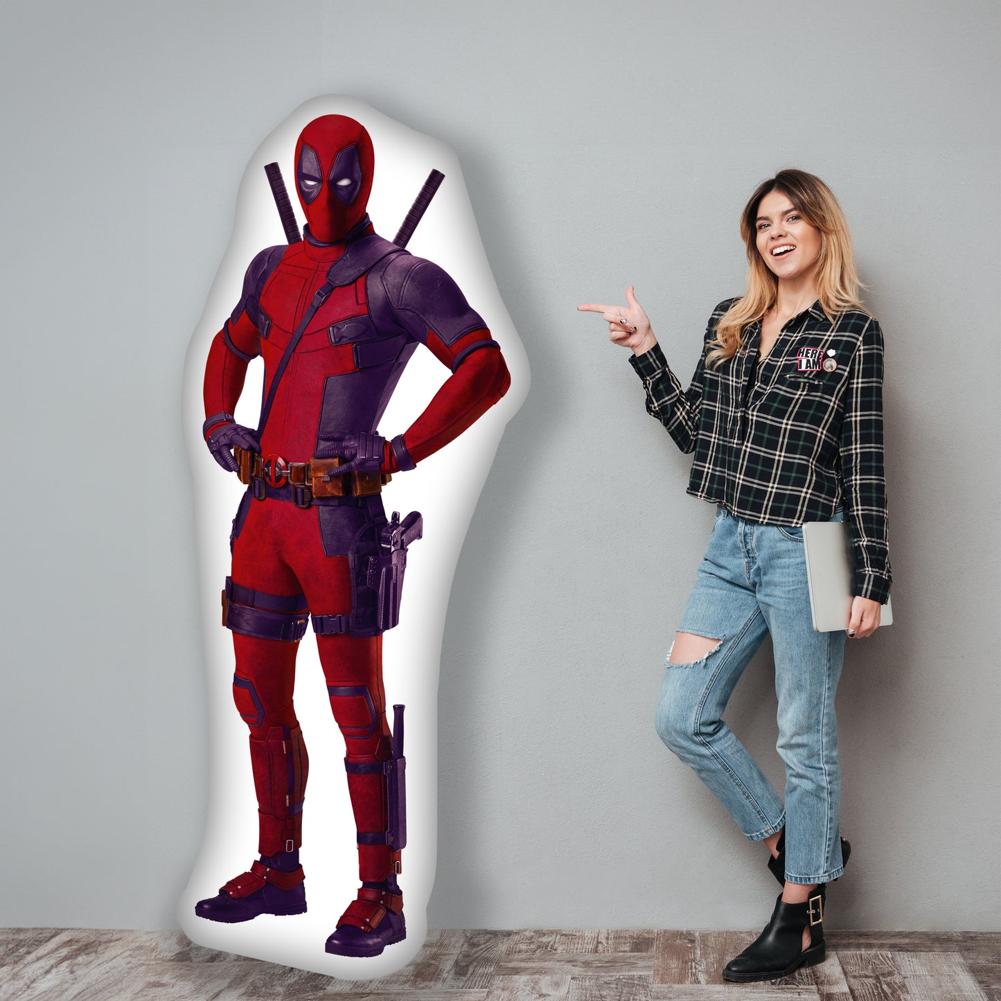 Deadpool Life-Size 3D Pillow,  Double-Sided Printed Marvel Fan Must-Have