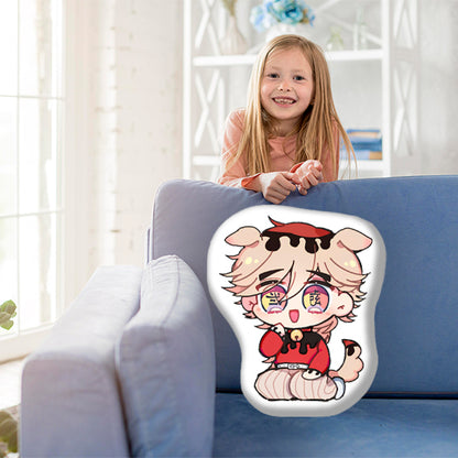 Douma Decorative 3D Pillow,  Embrace the Dark Charm of Demon Slayer