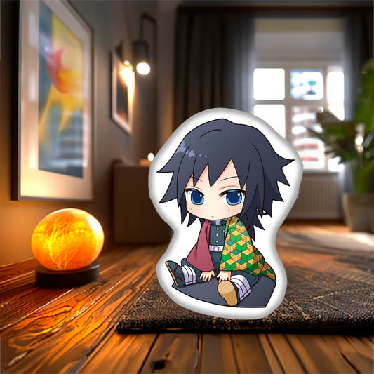 Giyu Tomioka Pillow, The Stoic Water Hashira from Demon Slayer