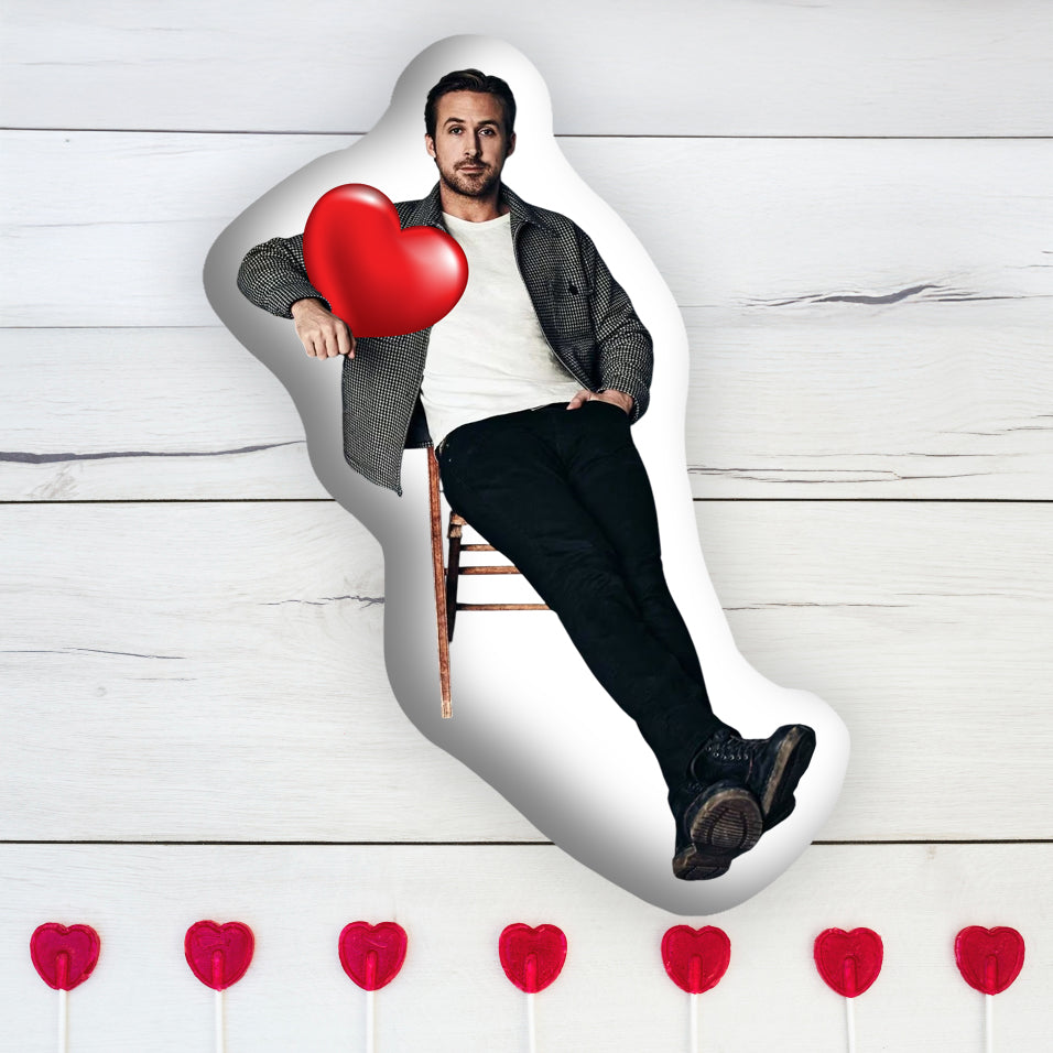 Double Sided Printed Pillow with Romantic Ryan Gosling The Perfect Gift for Valentine's Day