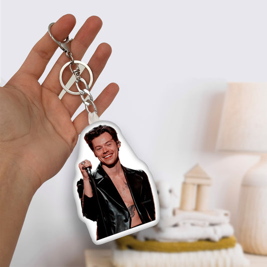 Harry Styles Plush Keychain,  A Stylish Tribute for Fans of the Pop Icon