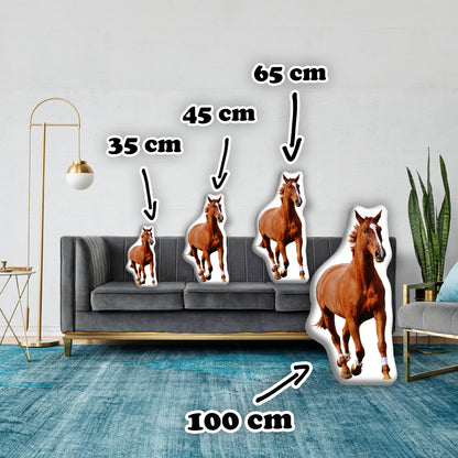 Horse Decorative 3D Pillow,  A Perfect Gift for Animal Lovers