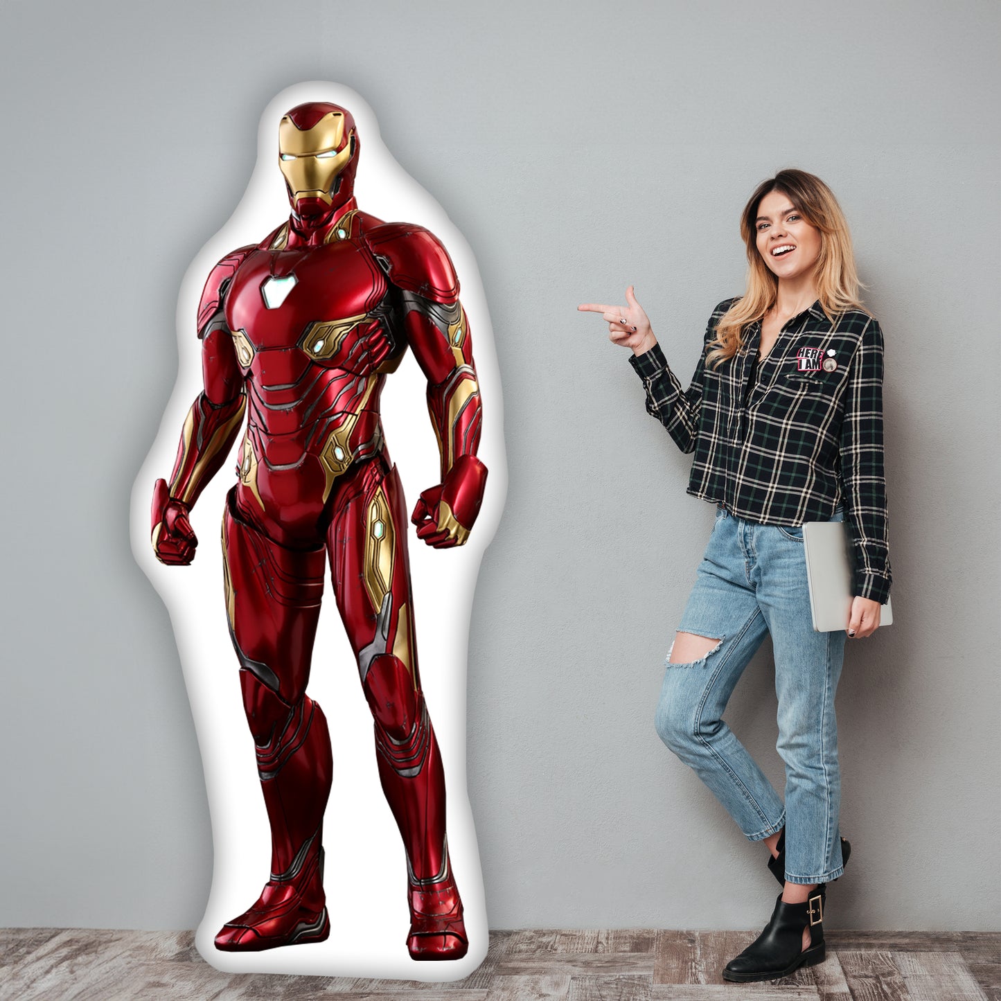 Iron Man Life-Size 3D Pillow,  The Ultimate Gift for Marvel Fans