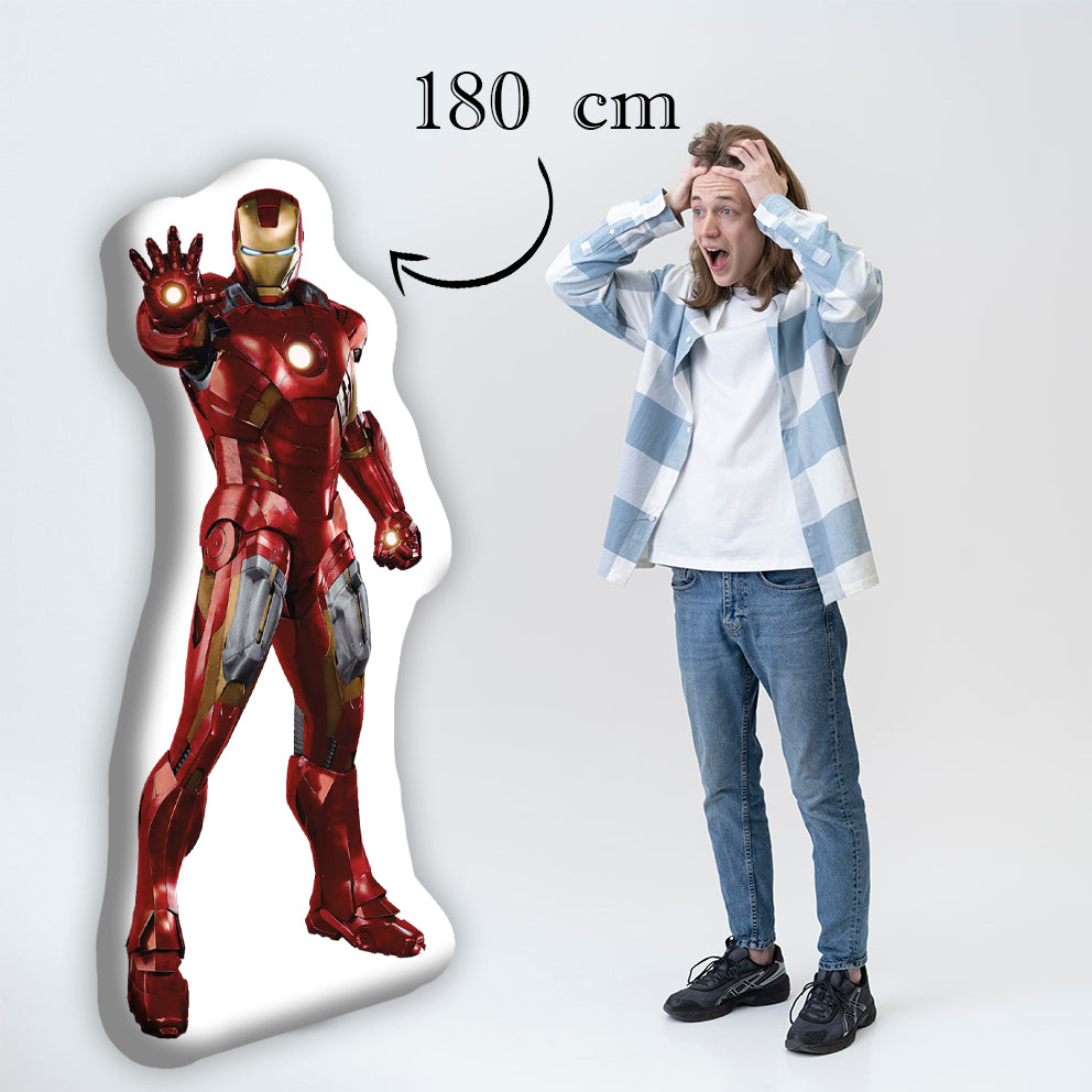 Life Size 3D Pillow Featuring Iron Man A Perfect Gift for Marvel Fans