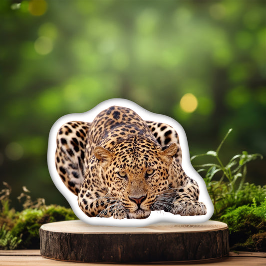 Leopard Decorative 3D Pillow, A Perfect Gift for Wildlife Enthusiasts