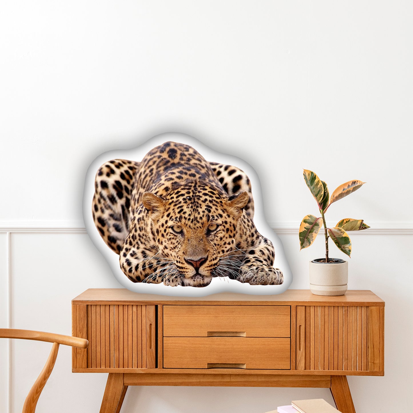 Leopard Decorative 3D Pillow, A Perfect Gift for Wildlife Enthusiasts