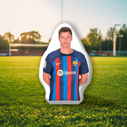 Decorative Pillow with Robert Lewandowski,  A Must-Have for Football Fans