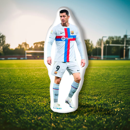 Life Size Robert Lewandowski 3D Custom Pillow A Champion's Tribute for Fans