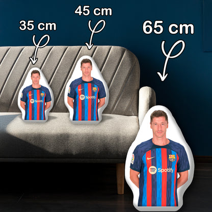 Decorative Pillow with Robert Lewandowski,  A Must-Have for Football Fans