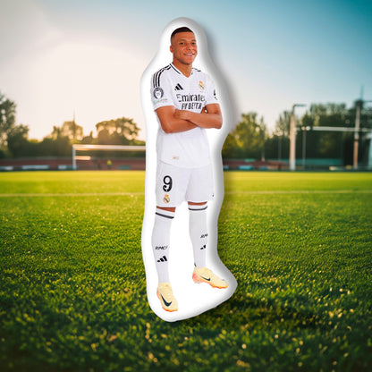 Life Size Mbappé Custom Pillow A Dynamic Tribute for Football Fans