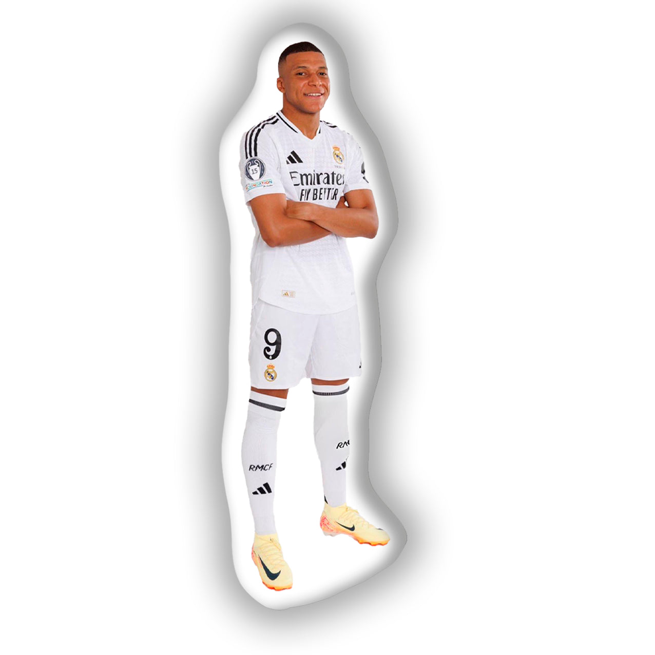 Life Size Mbappé Custom Pillow A Dynamic Tribute for Football Fans