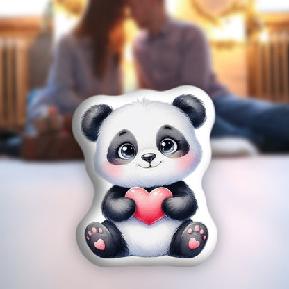 Double Sided Printed Pillow with Panda Love The Perfect Gift for Valentine's Day