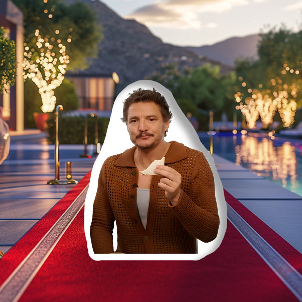 Pedro Pascal Decorative Pillow, A Unique Gift for Fans of The Mandalorian and Beyond