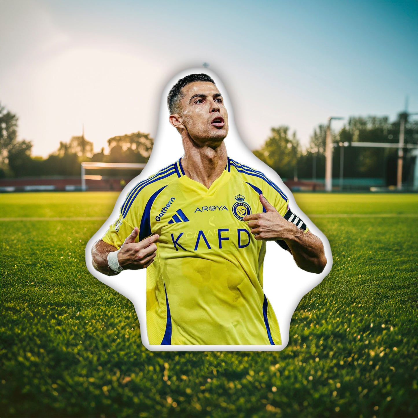 Cristiano Ronaldo 3D Pillow A Stylish Addition for Football Fans