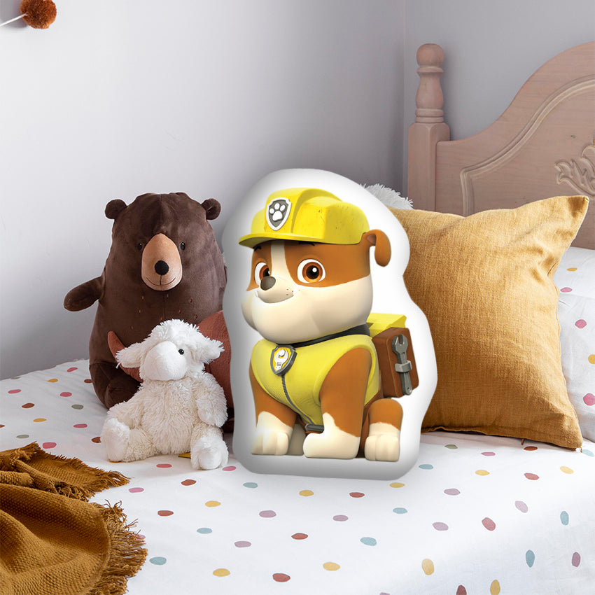 3D Pillow with Rubble,  The Perfect Gift for Every Paw Patrol Fan