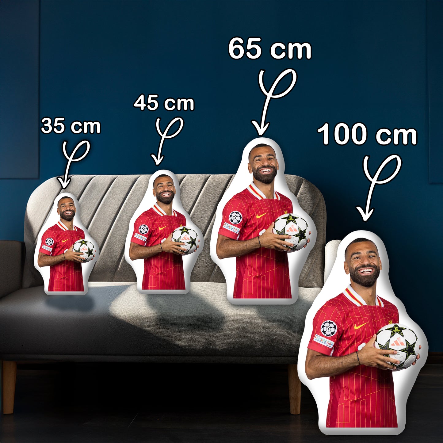 Mohamed Salah Pillow A Dynamic Pick for Football Enthusiasts