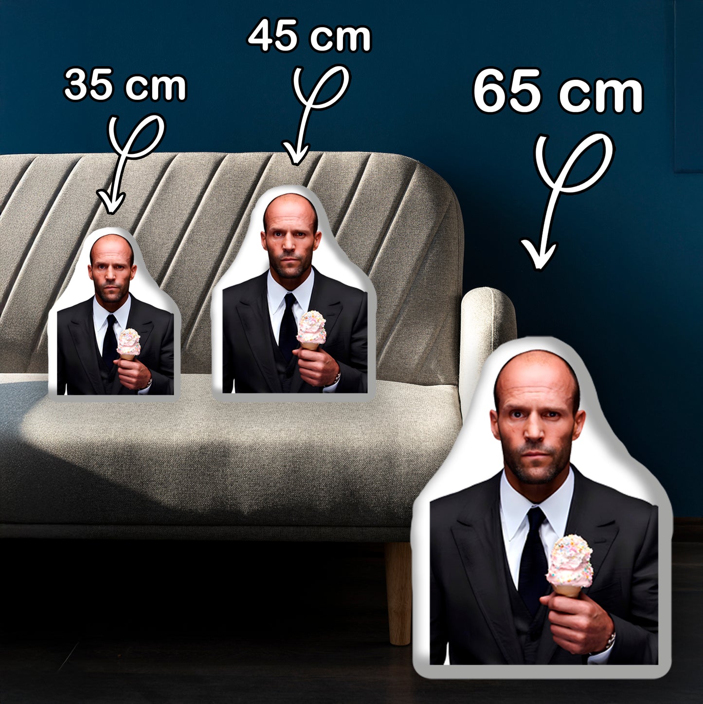 Jason Statham 3D Pillow, The Ultimate Gift for Action Movie Fans