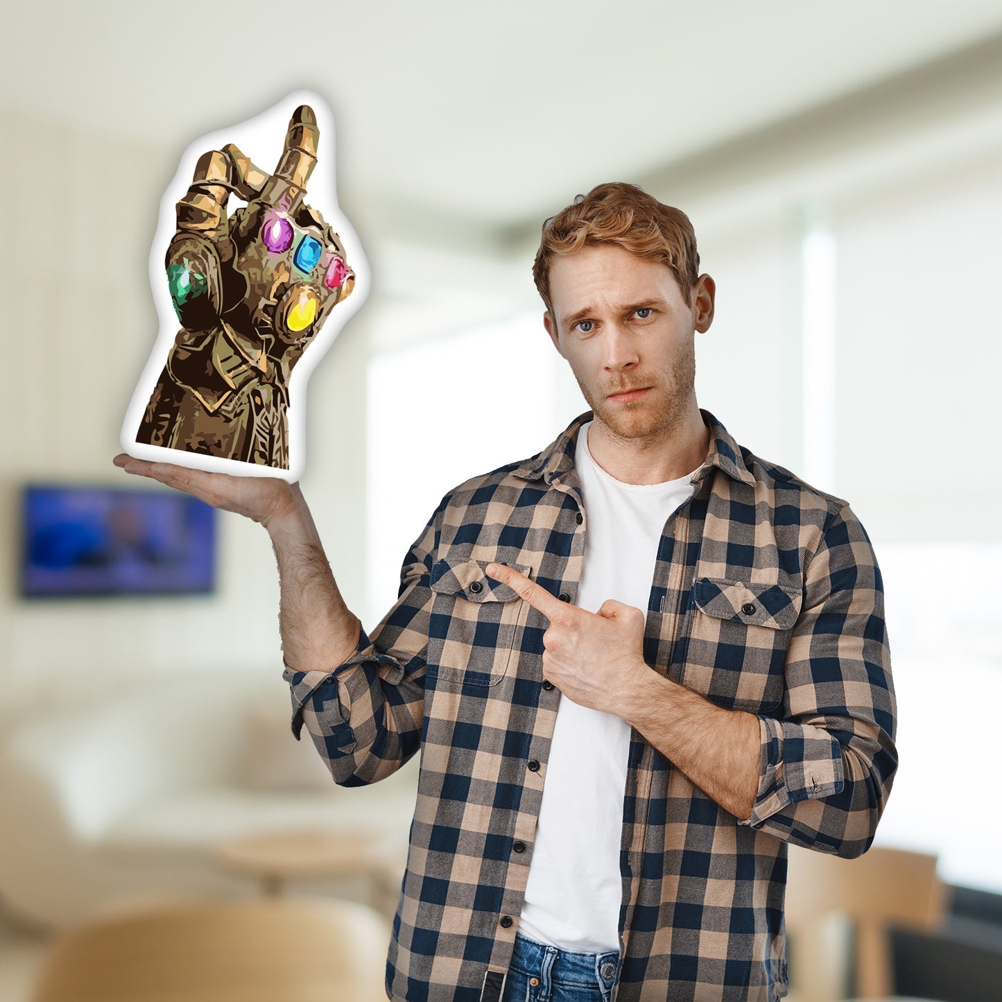 3D Pillow Featuring Thanos’ Infinity Gauntlet, The Ultimate Marvel Fan Gift